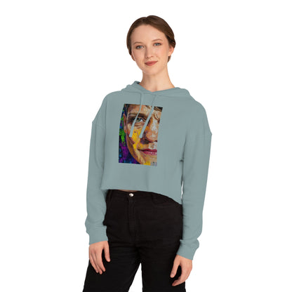 Cropped Hoodie - Bishop Mariann Budde LGBTQ+ Ally Design - Hoodie - The Lucky Wombat