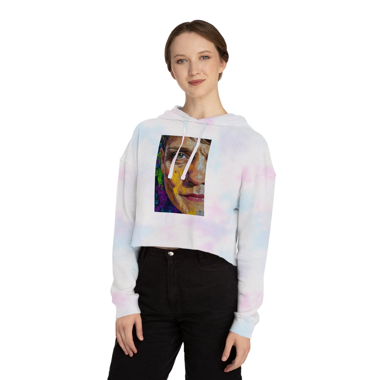 Cropped Hoodie - Bishop Mariann Budde LGBTQ+ Ally Design - Hoodie - The Lucky Wombat