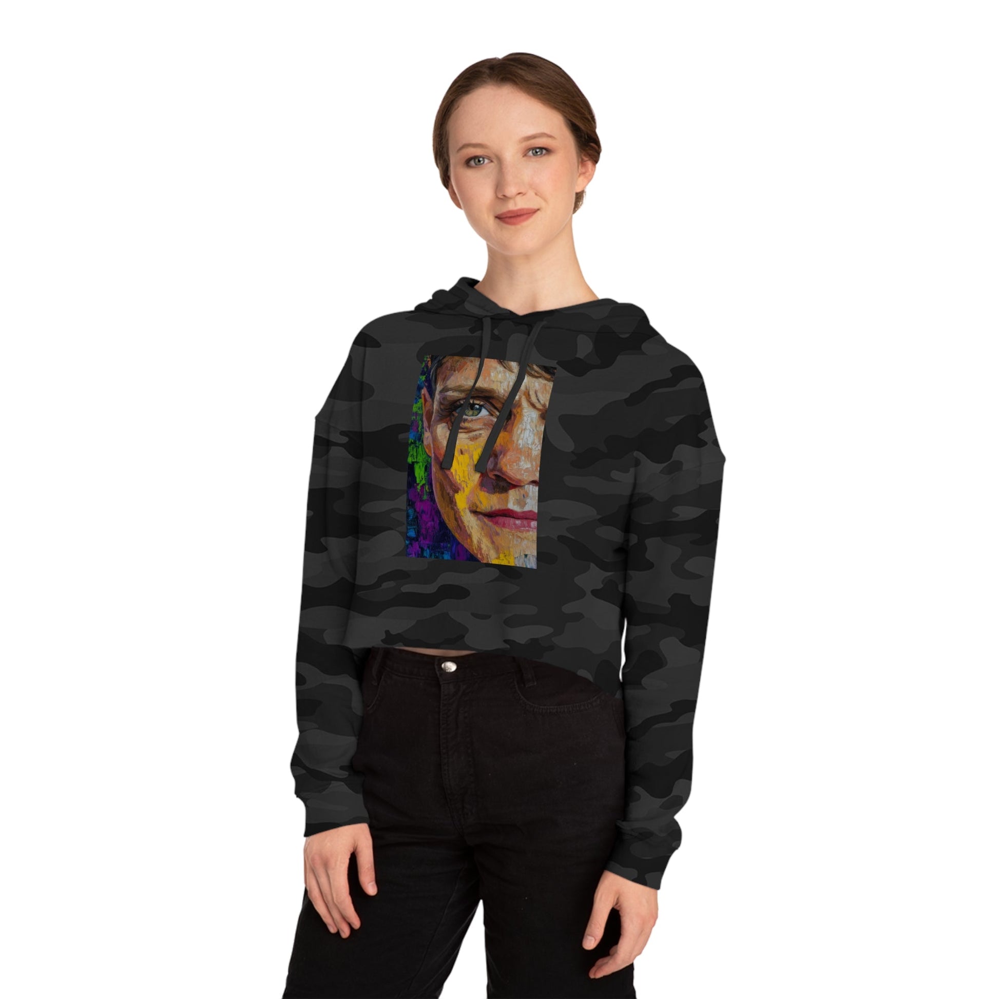 Cropped Hoodie - Bishop Mariann Budde LGBTQ+ Ally Design - Hoodie - The Lucky Wombat