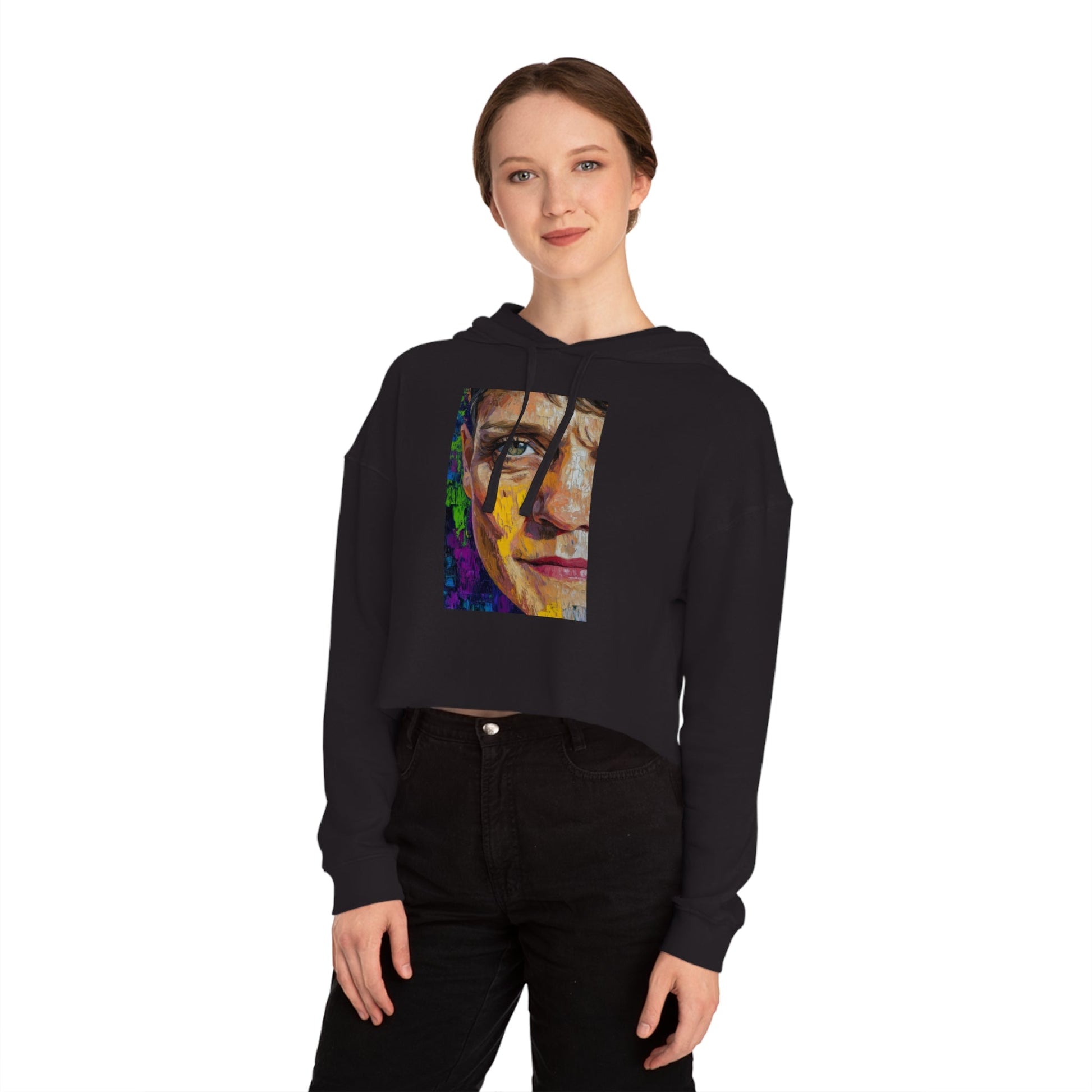 Cropped Hoodie - Bishop Mariann Budde LGBTQ+ Ally Design - Hoodie - The Lucky Wombat