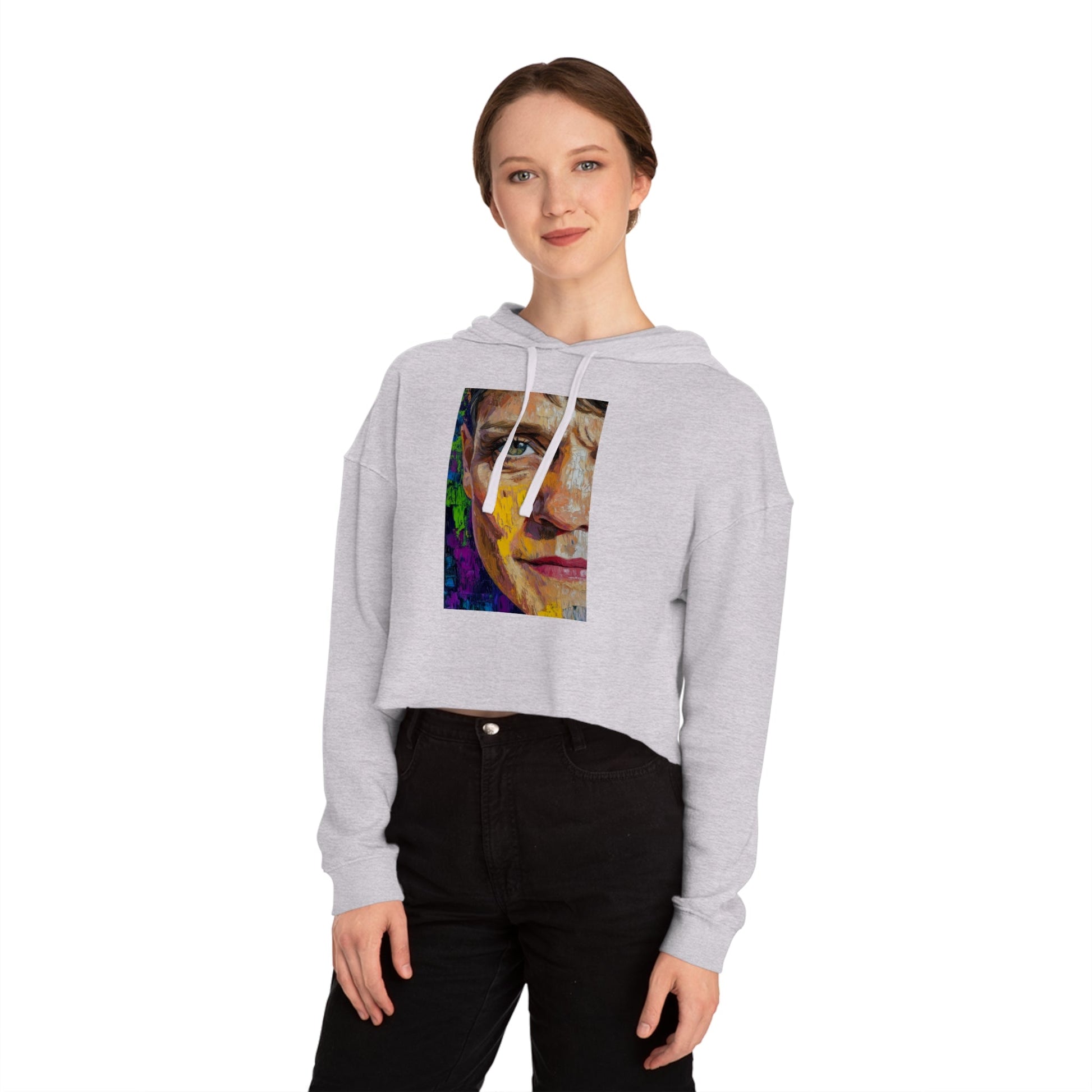 Cropped Hoodie - Bishop Mariann Budde LGBTQ+ Ally Design - Hoodie - The Lucky Wombat