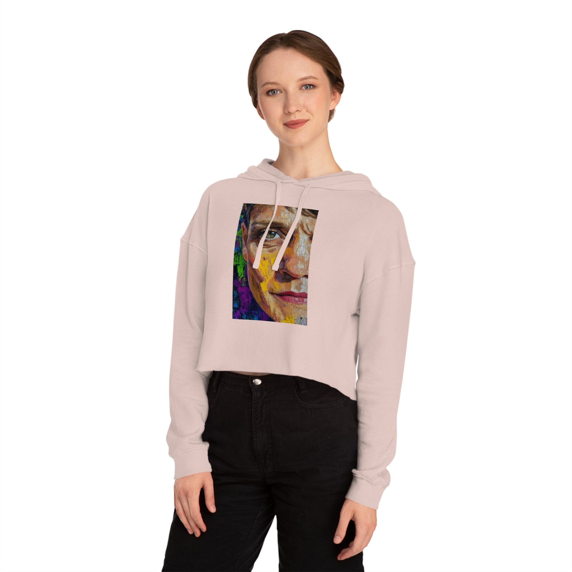 Cropped Hoodie - Bishop Mariann Budde LGBTQ+ Ally Design - Hoodie - The Lucky Wombat