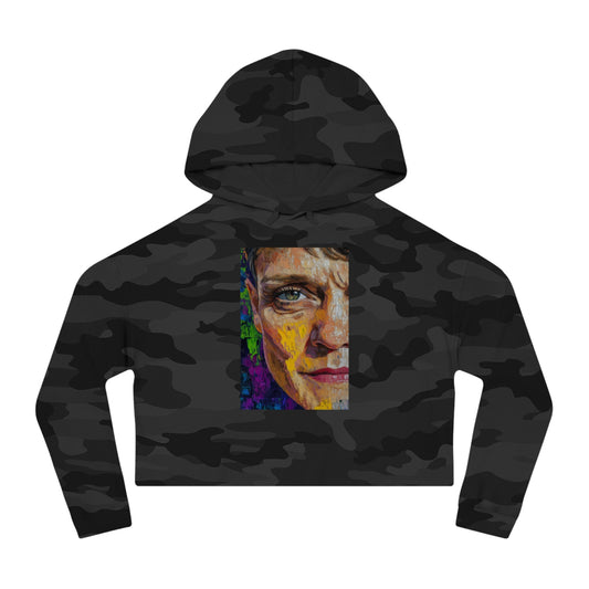 Cropped Hoodie - Bishop Mariann Budde LGBTQ+ Ally Design - Hoodie - The Lucky Wombat