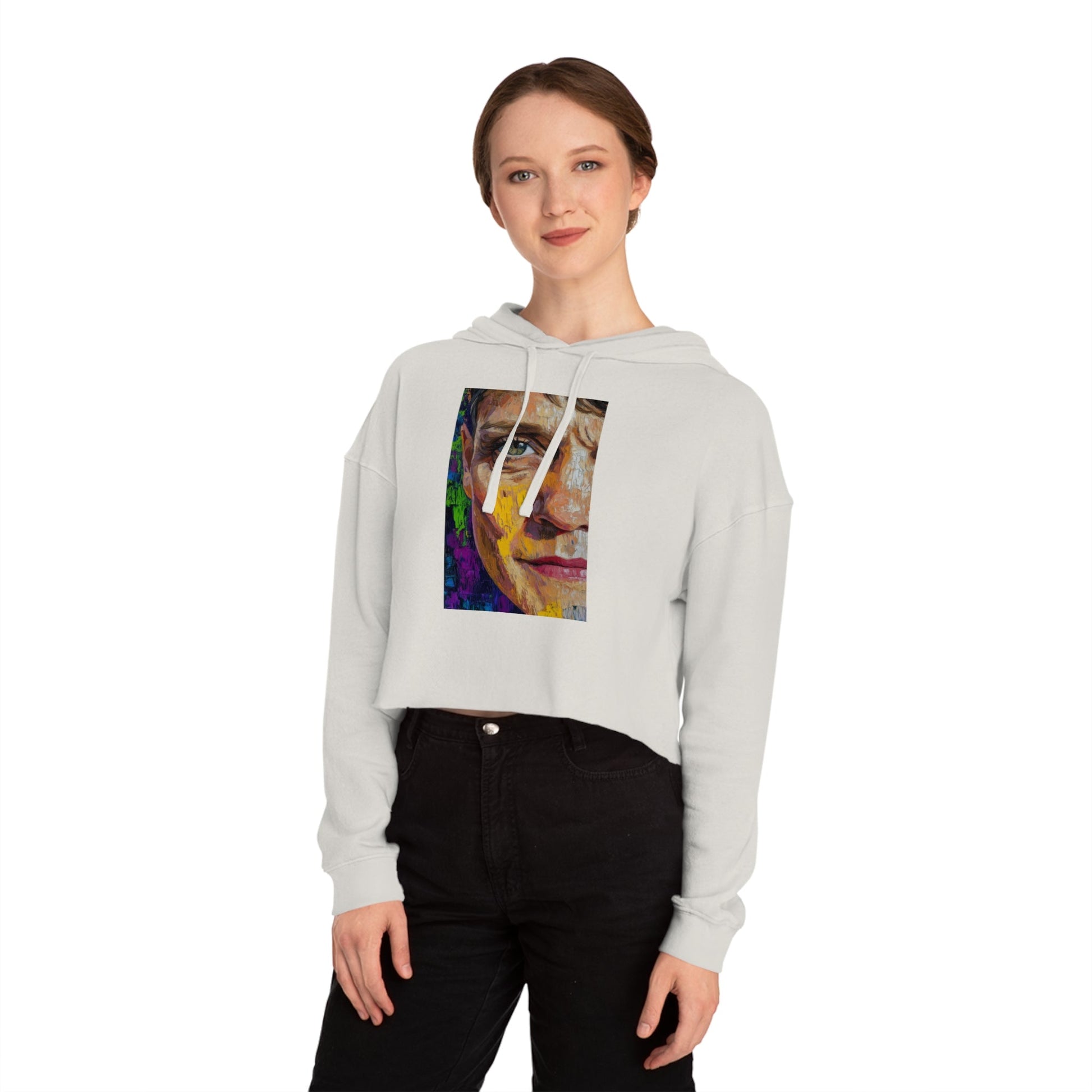 Cropped Hoodie - Bishop Mariann Budde LGBTQ+ Ally Design - Hoodie - The Lucky Wombat