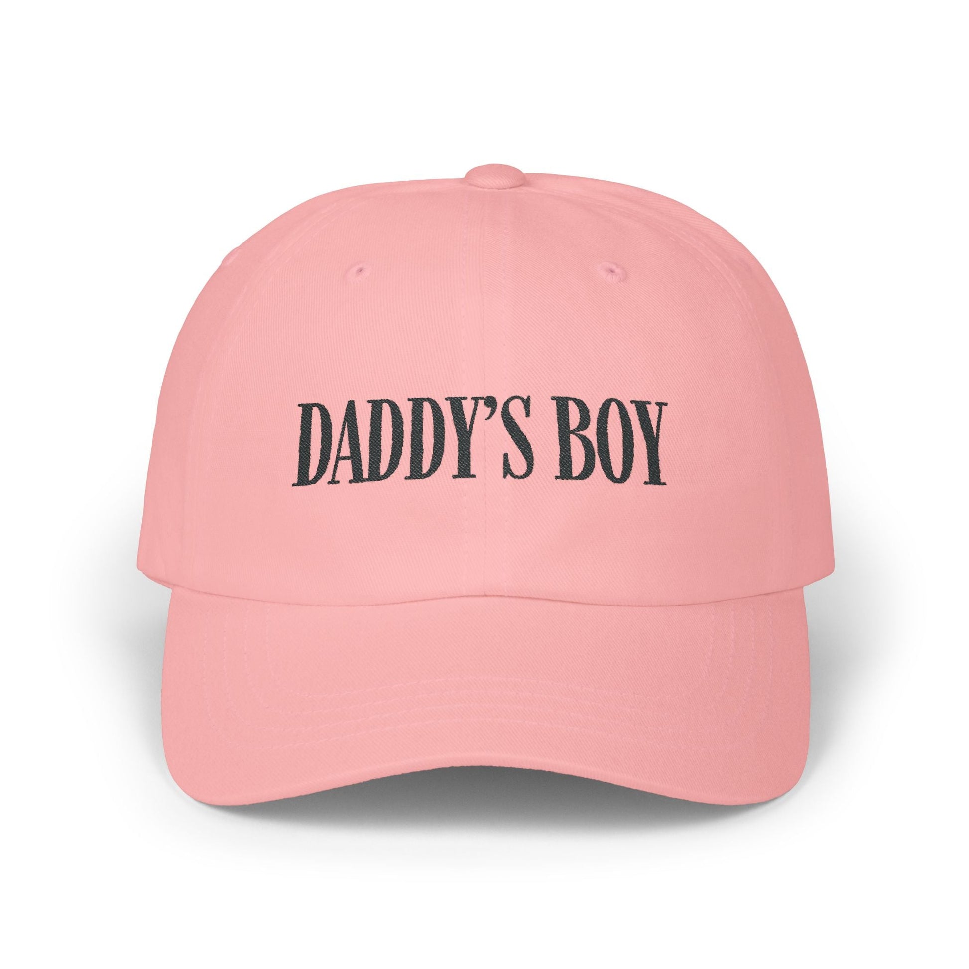 Daddy's Boy Cap - Black on Light - Hats - The Lucky Wombat