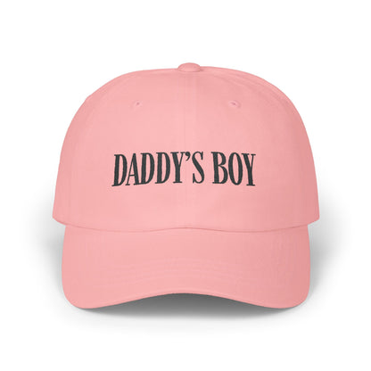 Daddy's Boy Cap - Black on Light - Hats - The Lucky Wombat