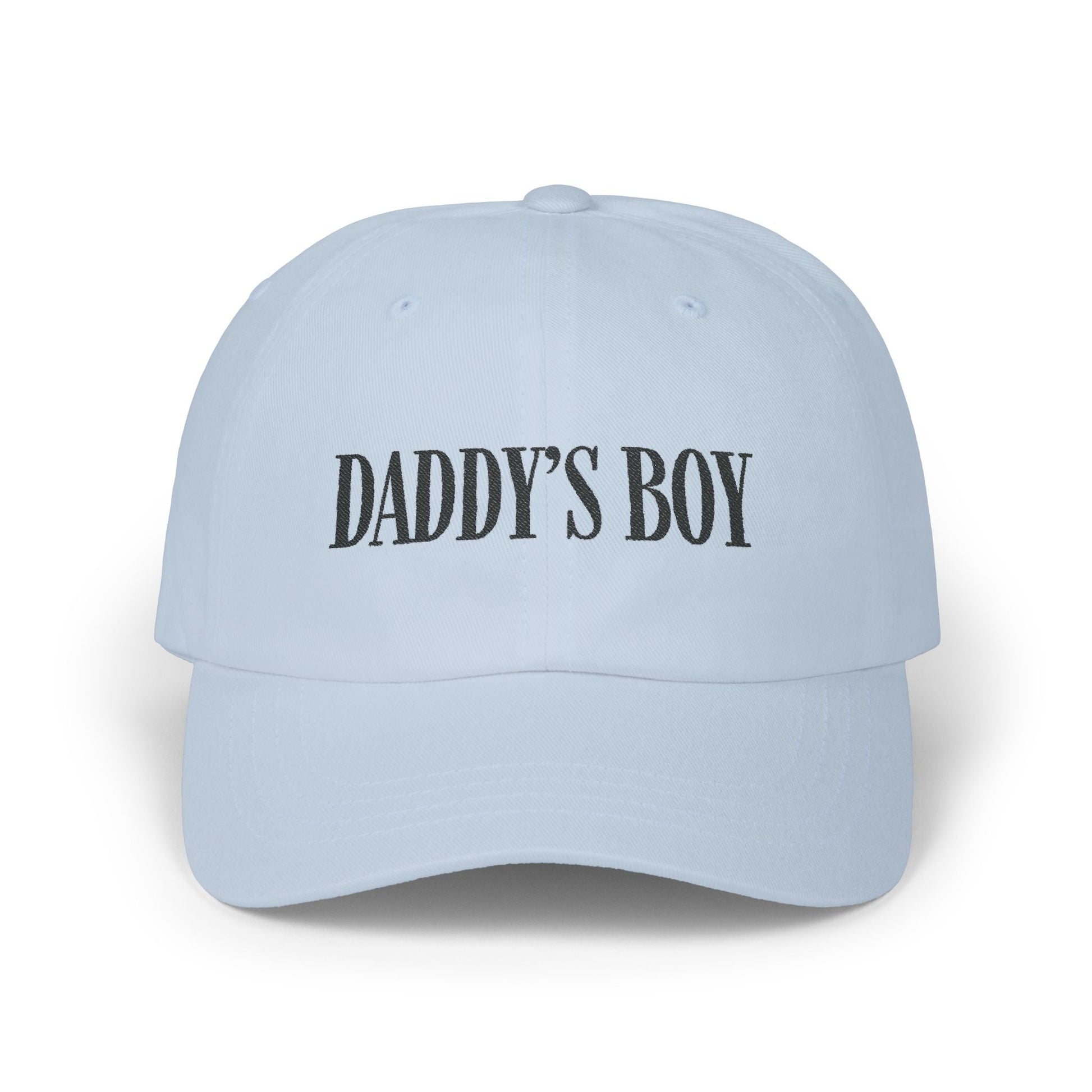 Daddy's Boy Cap - Black on Light - Hats - The Lucky Wombat