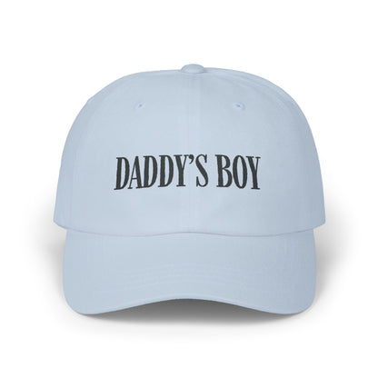 Daddy's Boy Cap - Black on Light - Hats - The Lucky Wombat