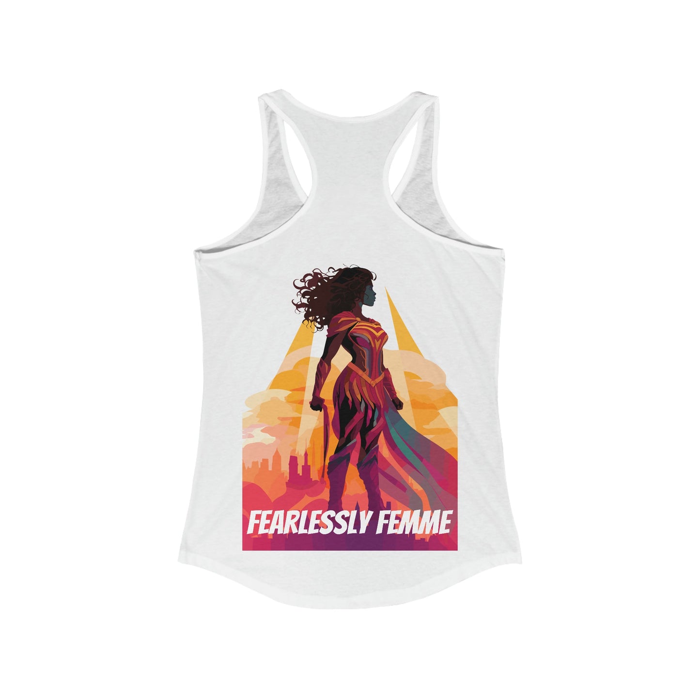 Fearlessly Femme Silhouette - Women's Tank Top - Tank Top - The Lucky Wombat