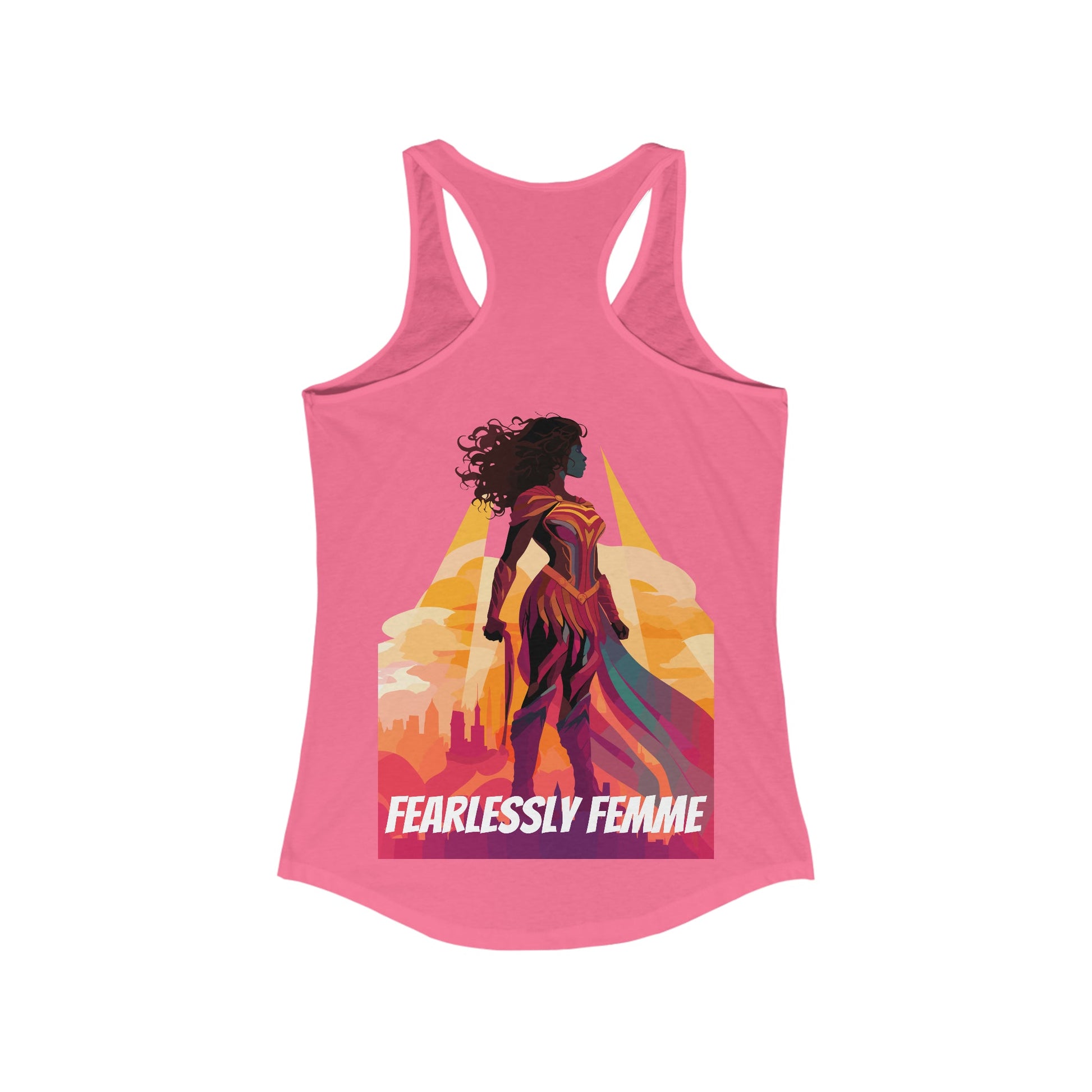 Fearlessly Femme Silhouette - Women's Tank Top - Tank Top - The Lucky Wombat