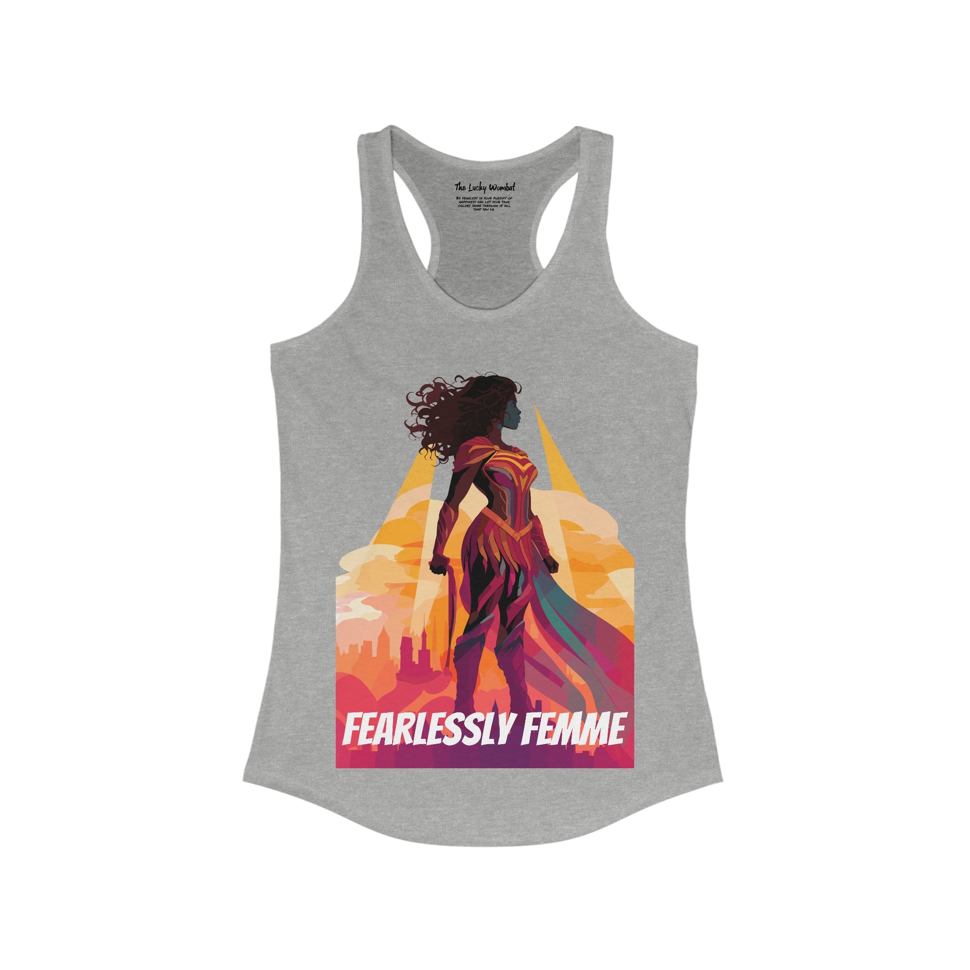 Fearlessly Femme Silhouette - Women's Tank Top - Tank Top - The Lucky Wombat