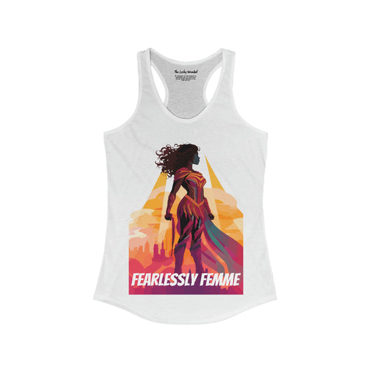 Fearlessly Femme Silhouette - Women's Tank Top - Tank Top - The Lucky Wombat