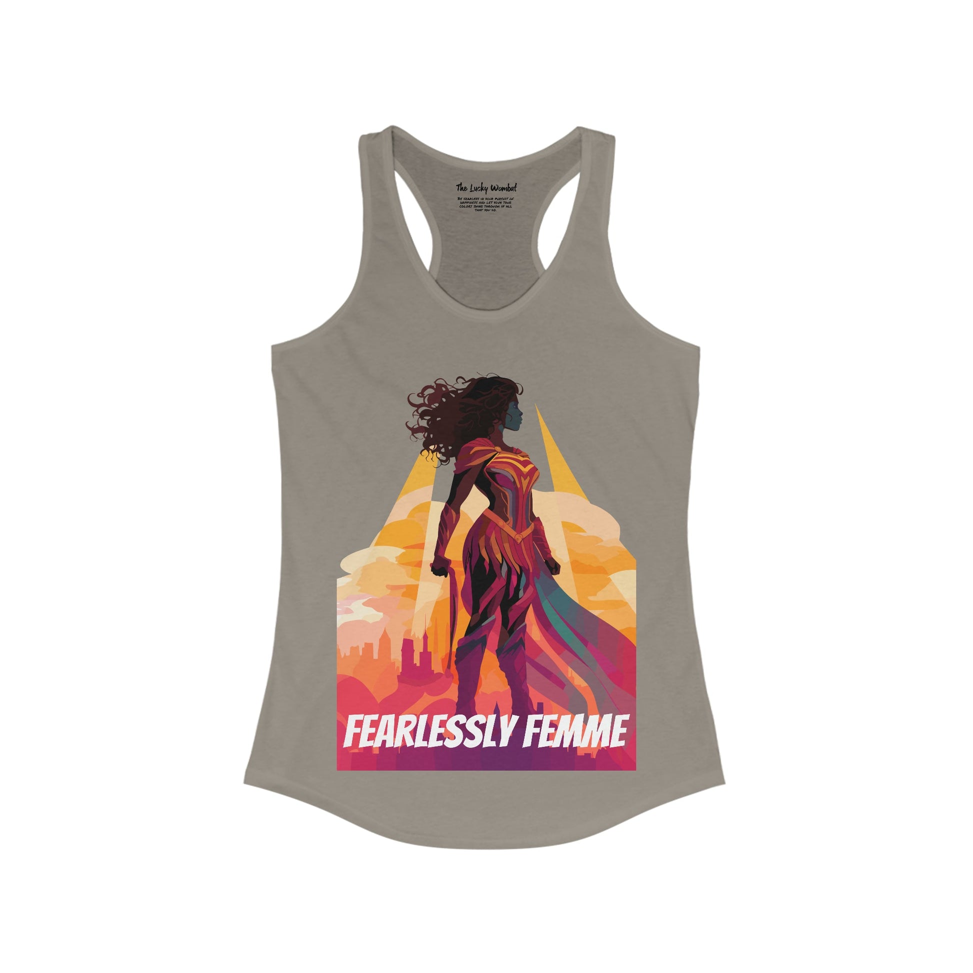Fearlessly Femme Silhouette - Women's Tank Top - Tank Top - The Lucky Wombat
