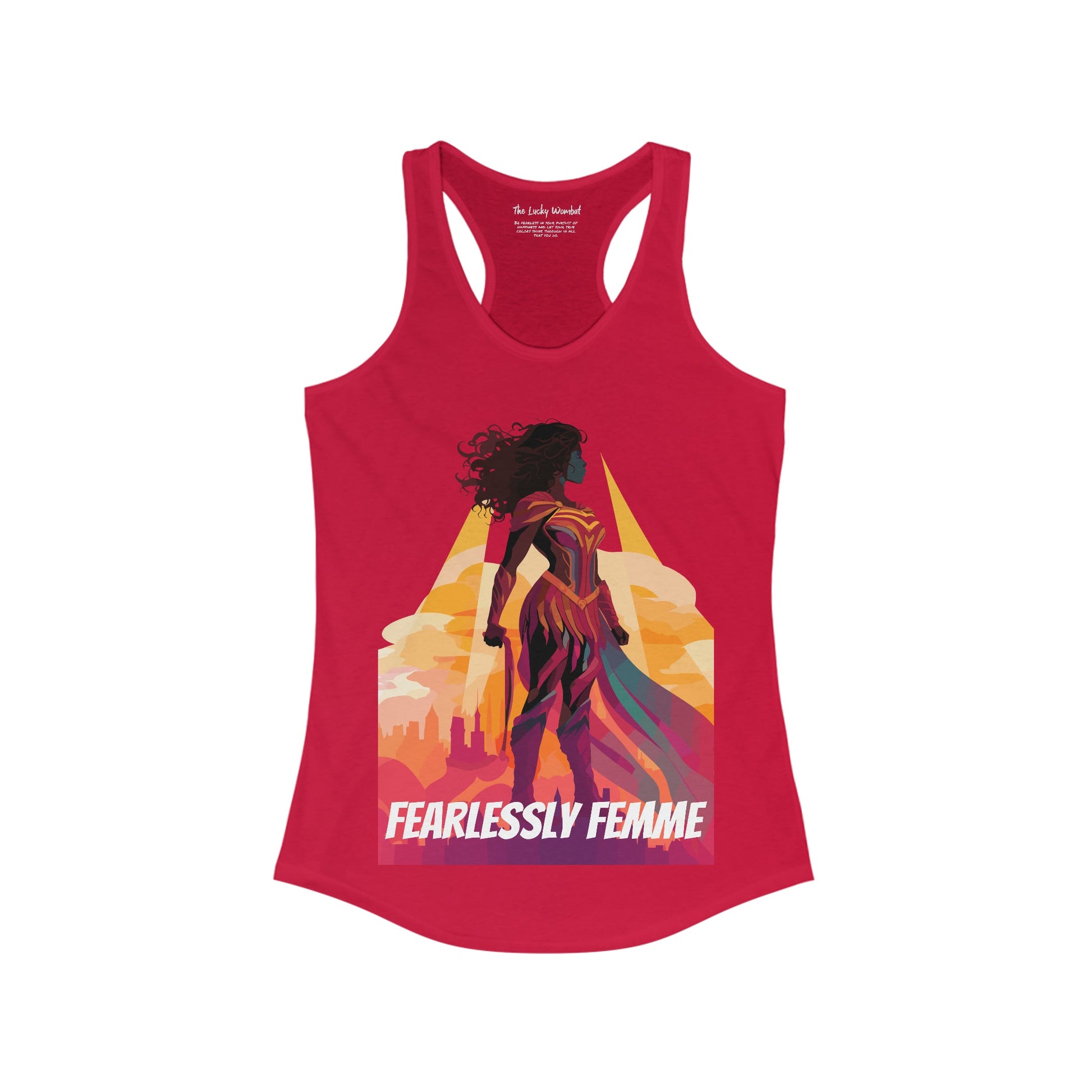 Fearlessly Femme Silhouette - Women's Tank Top - Tank Top - The Lucky Wombat