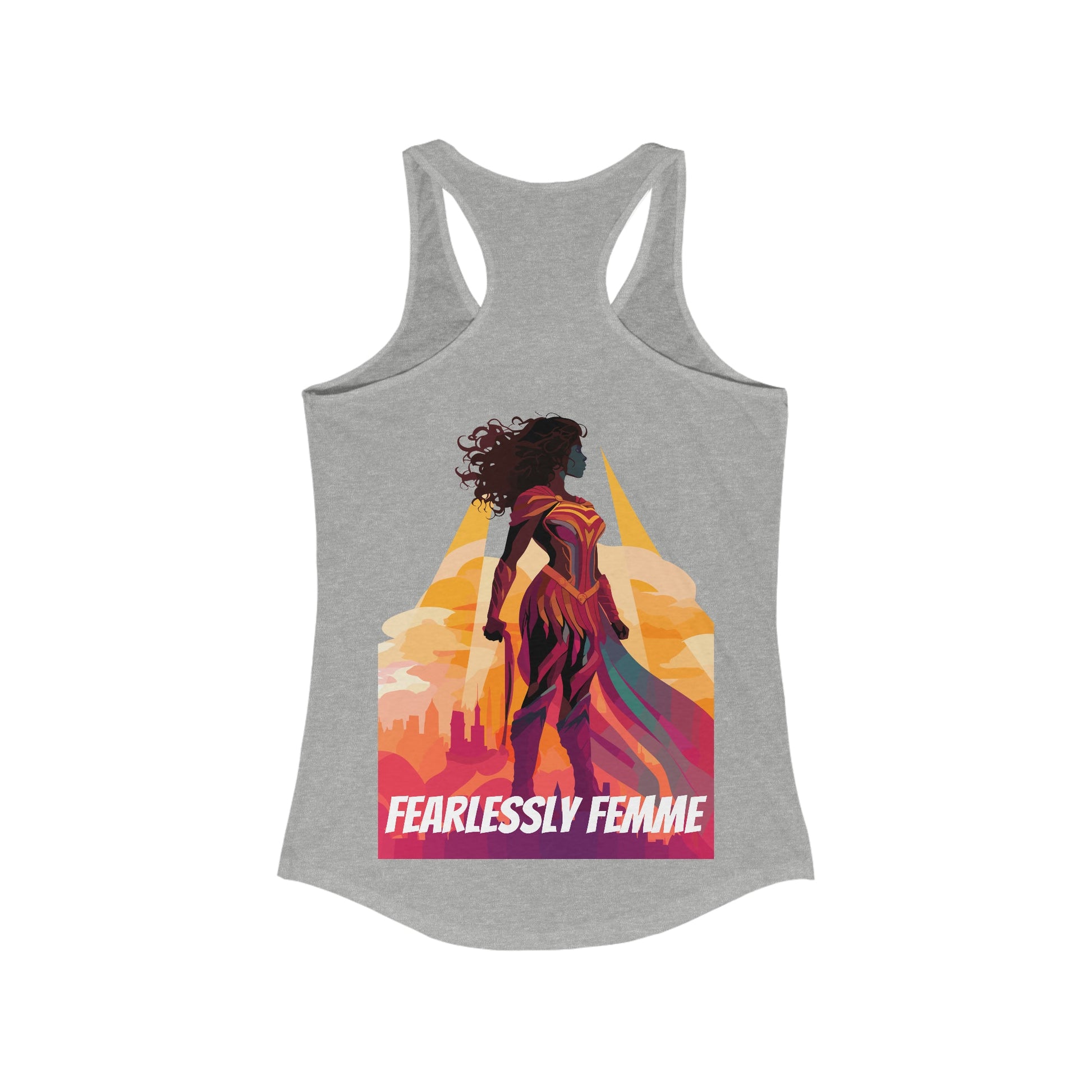 Fearlessly Femme Silhouette - Women's Tank Top - Tank Top - The Lucky Wombat