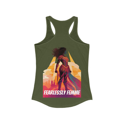 Fearlessly Femme Silhouette - Women's Tank Top - Tank Top - The Lucky Wombat