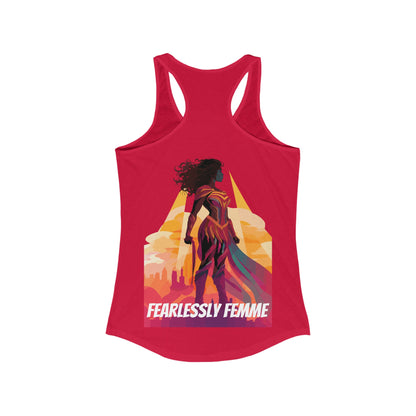 Fearlessly Femme Silhouette - Women's Tank Top - Tank Top - The Lucky Wombat