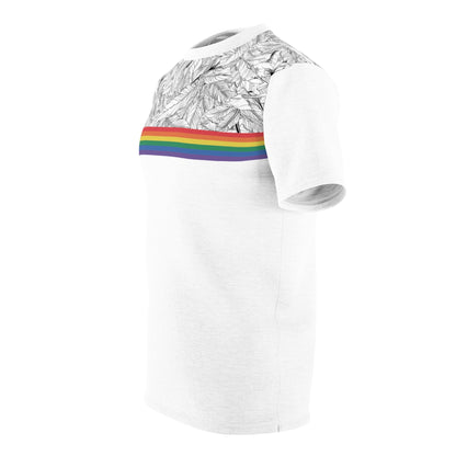 Feathers and Stripes - Unisex T-Shirt - All Over Prints - The Lucky Wombat