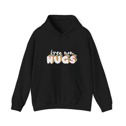 Free Mom Hugs Hoodie - Unisex Hooded Sweatshirt - Hoodie - The Lucky Wombat