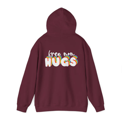 Free Mom Hugs Hoodie - Unisex Hooded Sweatshirt - Hoodie - The Lucky Wombat