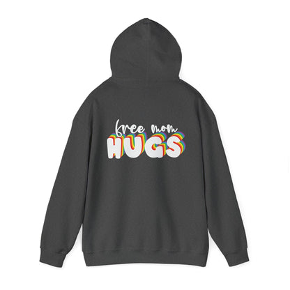 Free Mom Hugs Hoodie - Unisex Hooded Sweatshirt - Hoodie - The Lucky Wombat