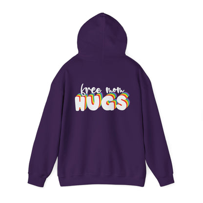 Free Mom Hugs Hoodie - Unisex Hooded Sweatshirt - Hoodie - The Lucky Wombat