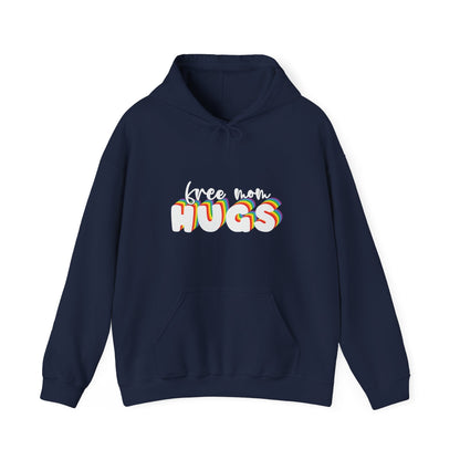 Free Mom Hugs Hoodie - Unisex Hooded Sweatshirt - Hoodie - The Lucky Wombat