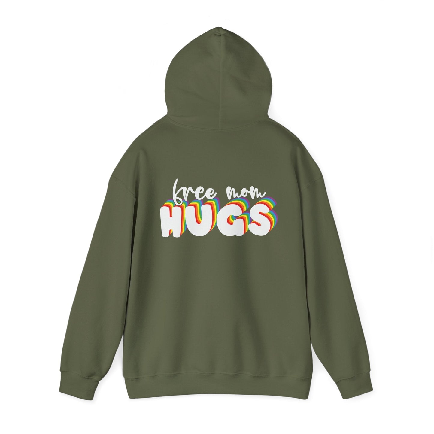 Free Mom Hugs Hoodie - Unisex Hooded Sweatshirt - Hoodie - The Lucky Wombat