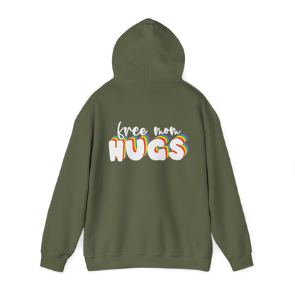 Free Mom Hugs Hoodie - Unisex Hooded Sweatshirt - Hoodie - The Lucky Wombat