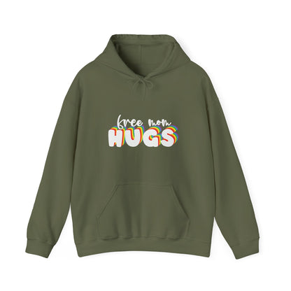 Free Mom Hugs Hoodie - Unisex Hooded Sweatshirt - Hoodie - The Lucky Wombat