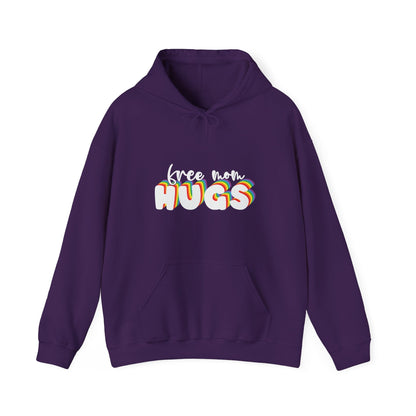 Free Mom Hugs Hoodie - Unisex Hooded Sweatshirt - Hoodie - The Lucky Wombat