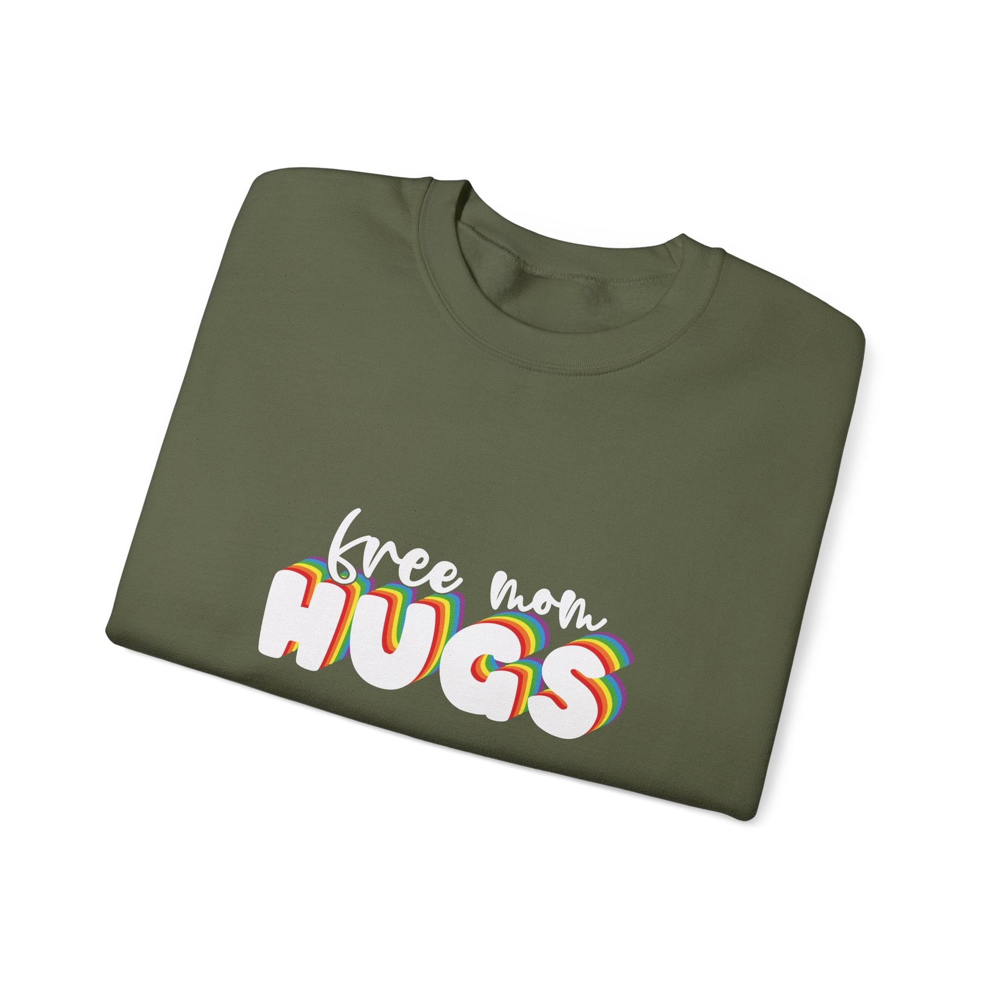 Free Mom Hugs Sweatshirt - Crewneck - Sweatshirt - The Lucky Wombat