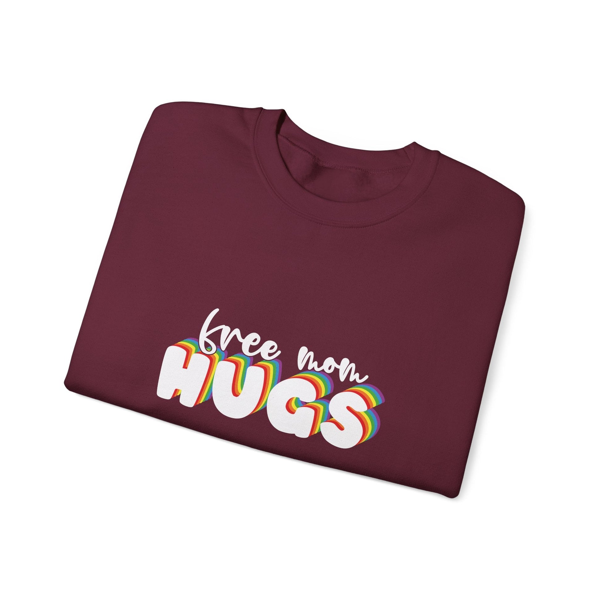 Free Mom Hugs Sweatshirt - Crewneck - Sweatshirt - The Lucky Wombat