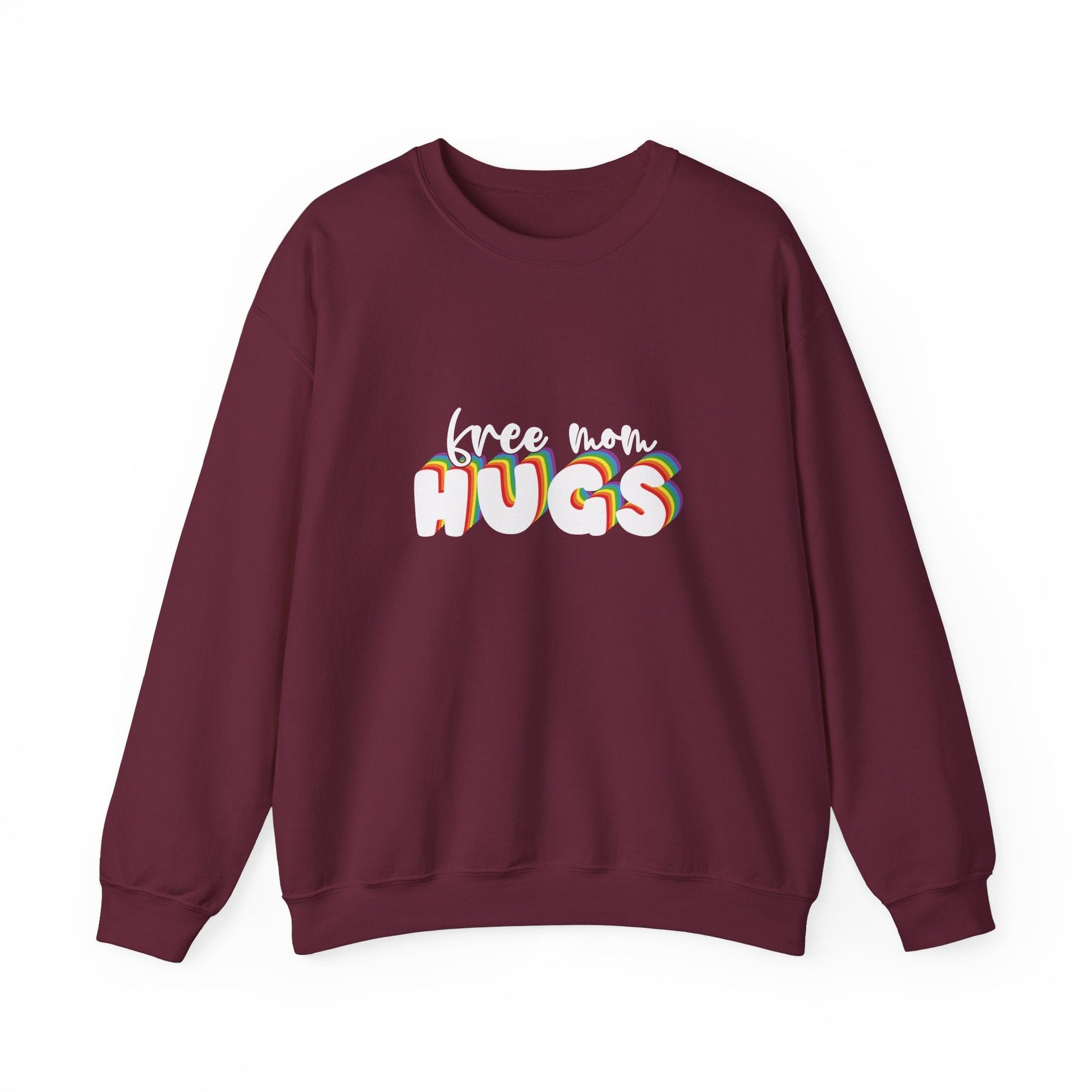 Free Mom Hugs Sweatshirt - Crewneck - Sweatshirt - The Lucky Wombat