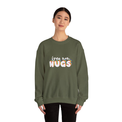 Free Mom Hugs Sweatshirt - Crewneck - Sweatshirt - The Lucky Wombat