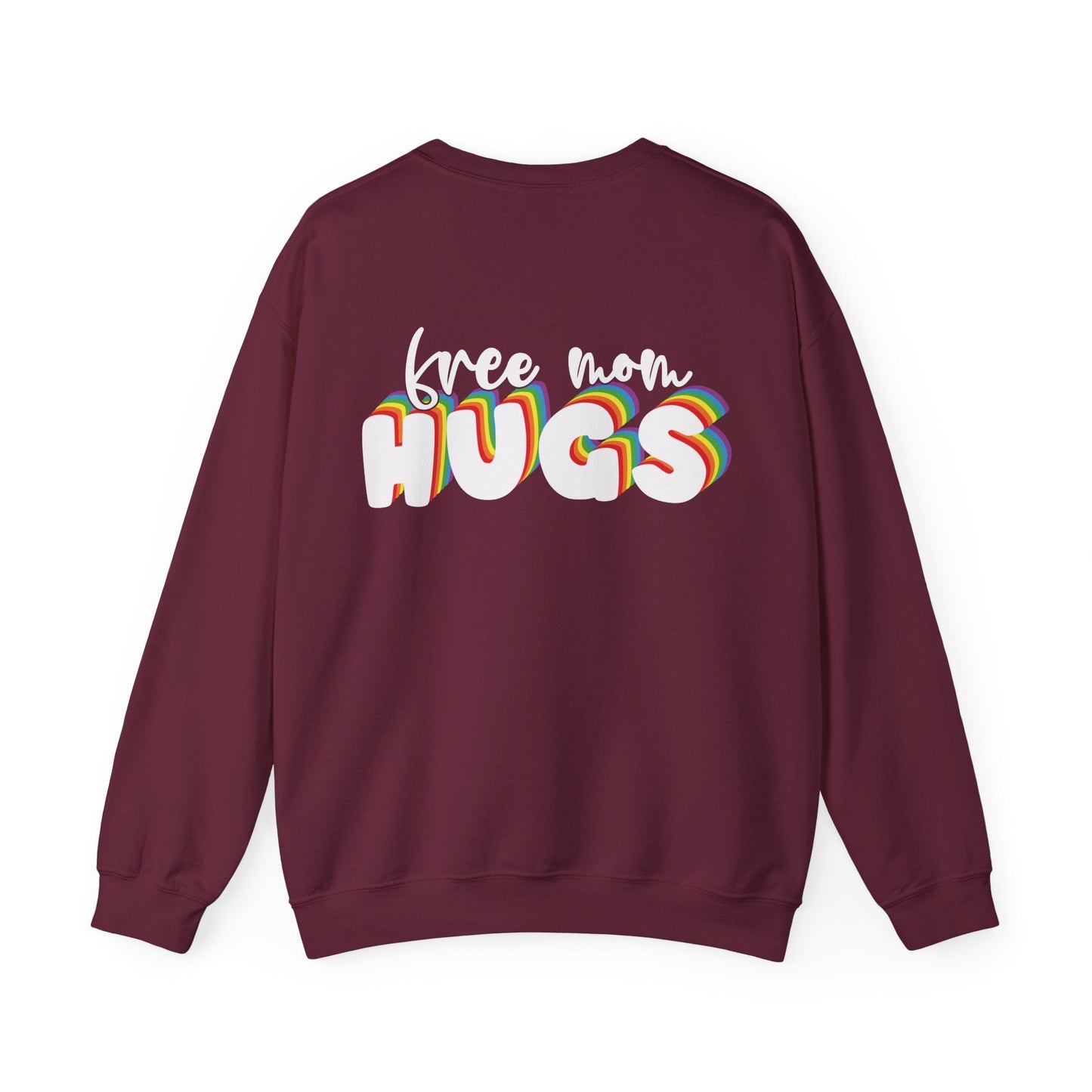Free Mom Hugs Sweatshirt - Crewneck - Sweatshirt - The Lucky Wombat