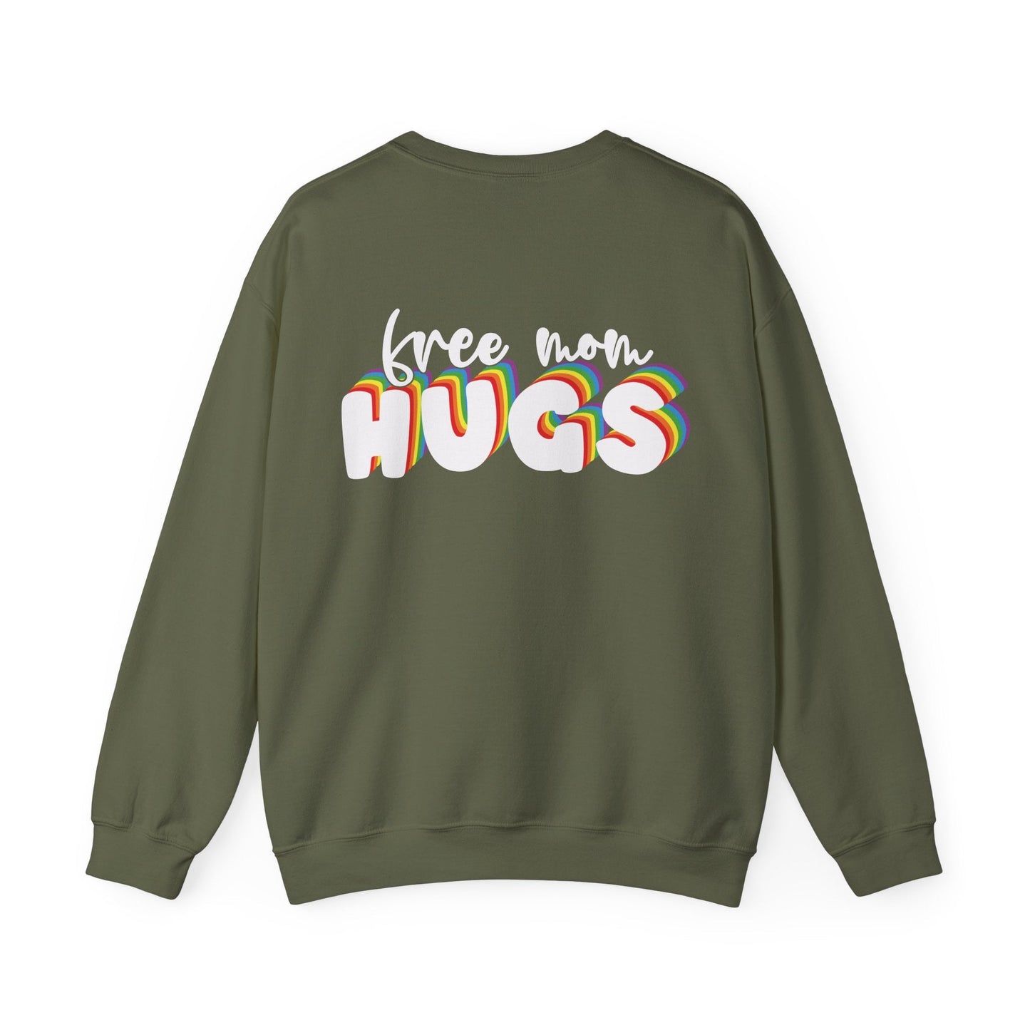 Free Mom Hugs Sweatshirt - Crewneck - Sweatshirt - The Lucky Wombat