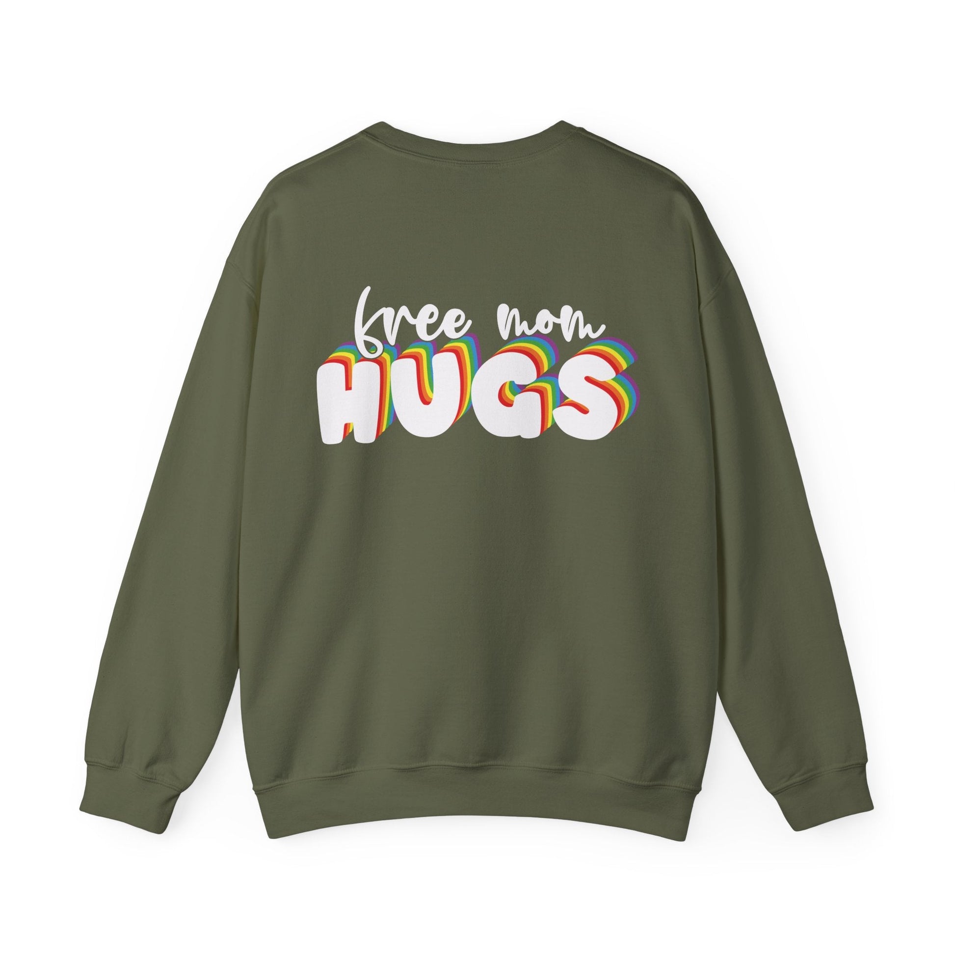 Free Mom Hugs Sweatshirt - Crewneck - Sweatshirt - The Lucky Wombat