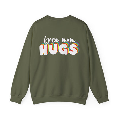 Free Mom Hugs Sweatshirt - Crewneck - Sweatshirt - The Lucky Wombat