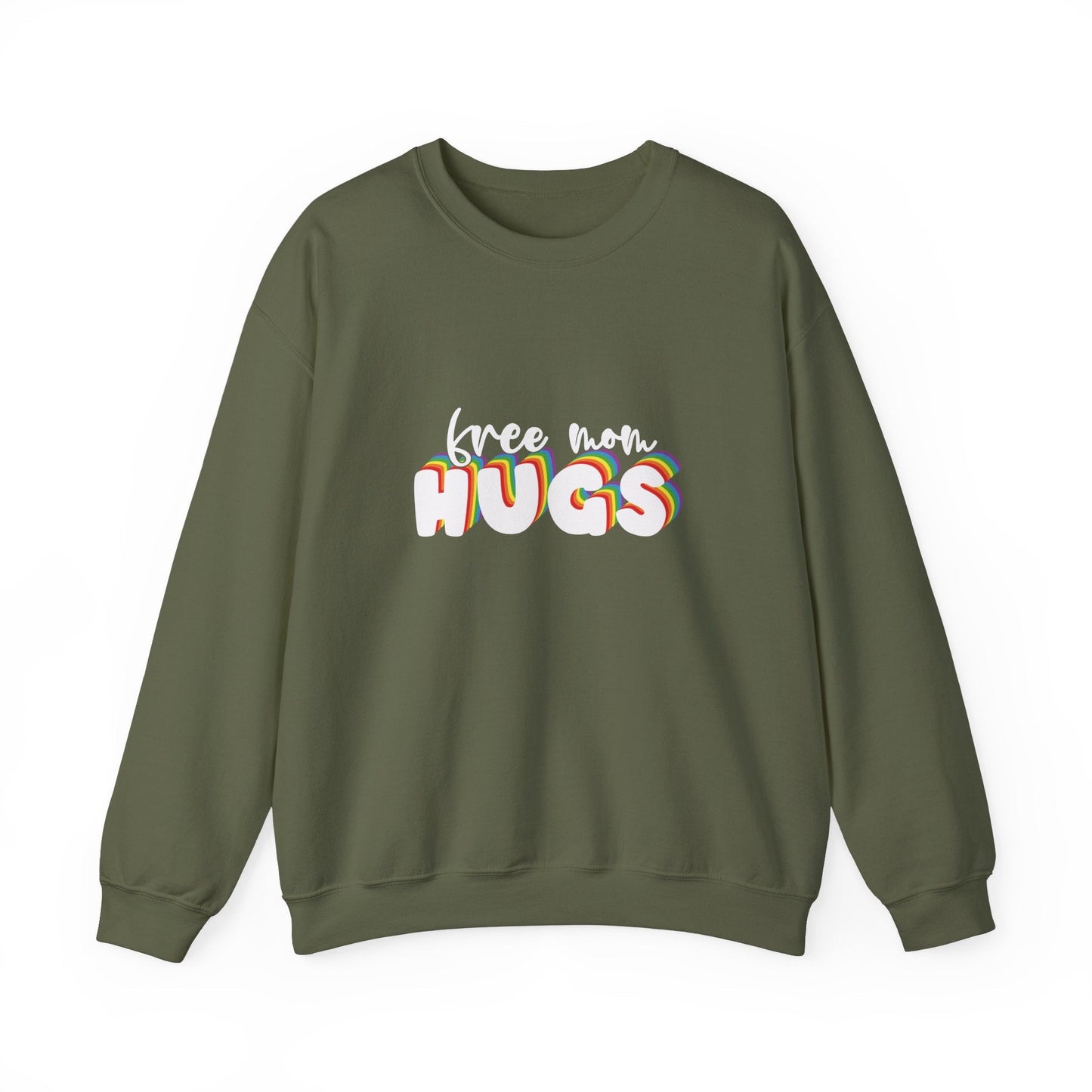 Free Mom Hugs Sweatshirt - Crewneck - Sweatshirt - The Lucky Wombat