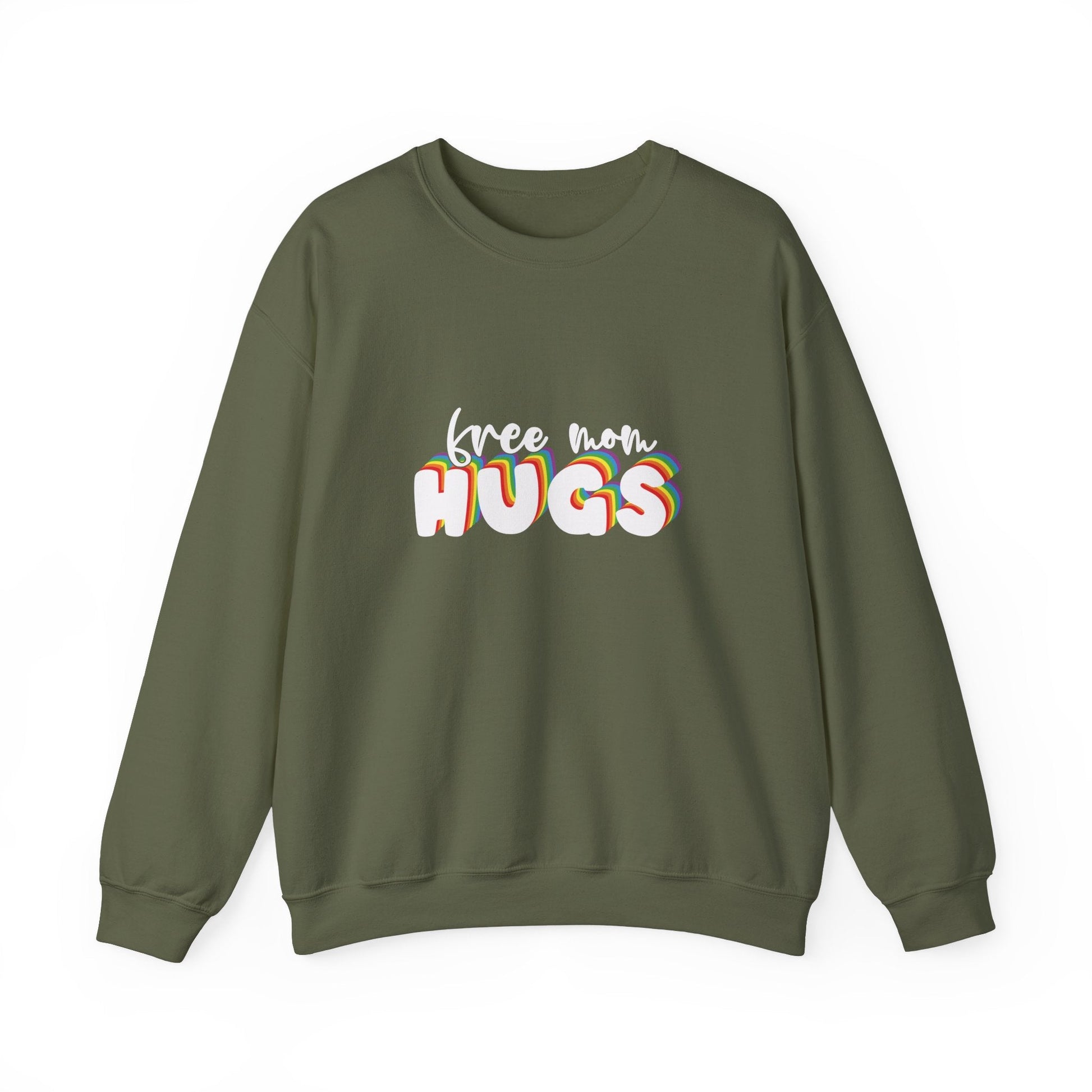Free Mom Hugs Sweatshirt - Crewneck - Sweatshirt - The Lucky Wombat