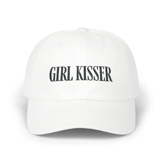 Girl Kisser Cap, Black on Light - Hats - The Lucky Wombat
