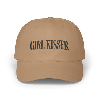 Girl Kisser Cap, Black on Light - Hats - The Lucky Wombat