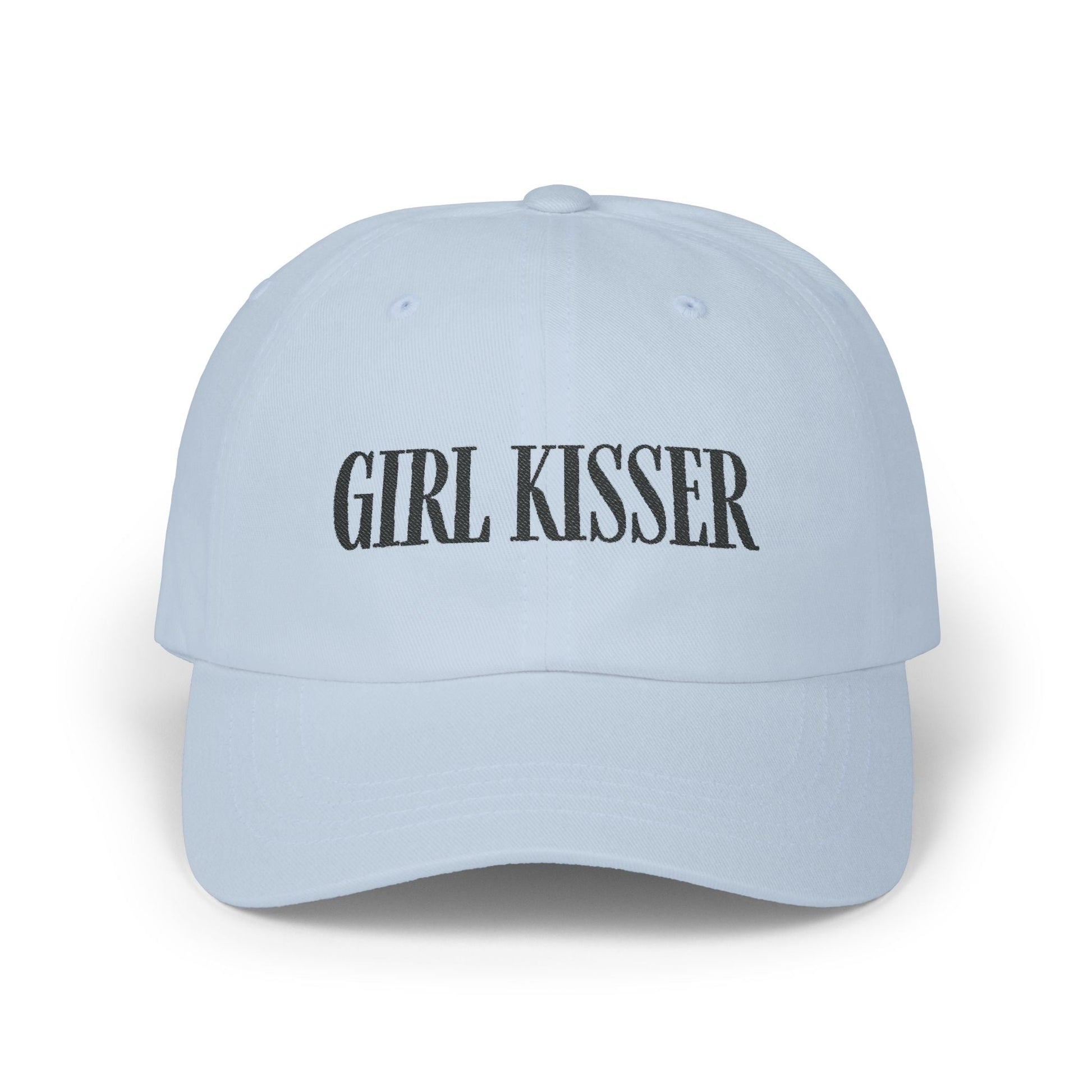 Girl Kisser Cap, Black on Light - Hats - The Lucky Wombat