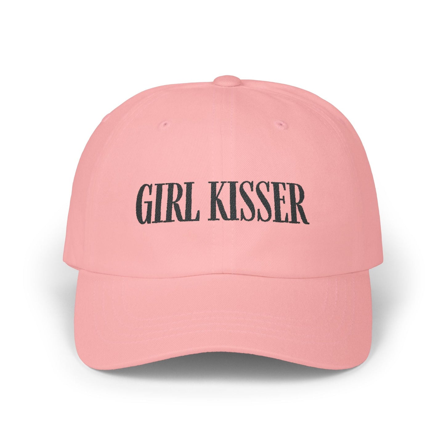 Girl Kisser Cap, Black on Light - Hats - The Lucky Wombat