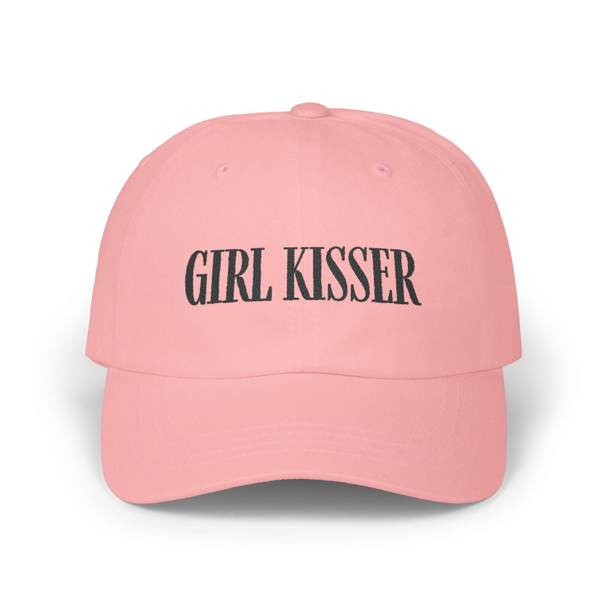 Girl Kisser Cap, Black on Light - Hats - The Lucky Wombat