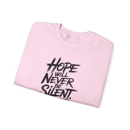 Hope Will Never Be Silent - Harvey Milk Quote - Sweatshirt - Sweatshirt - The Lucky Wombat