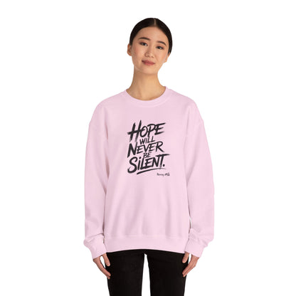 Hope Will Never Be Silent - Harvey Milk Quote - Sweatshirt - Sweatshirt - The Lucky Wombat