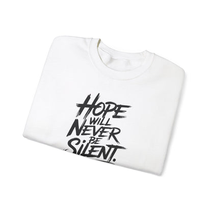 Hope Will Never Be Silent - Harvey Milk Quote - Sweatshirt - Sweatshirt - The Lucky Wombat