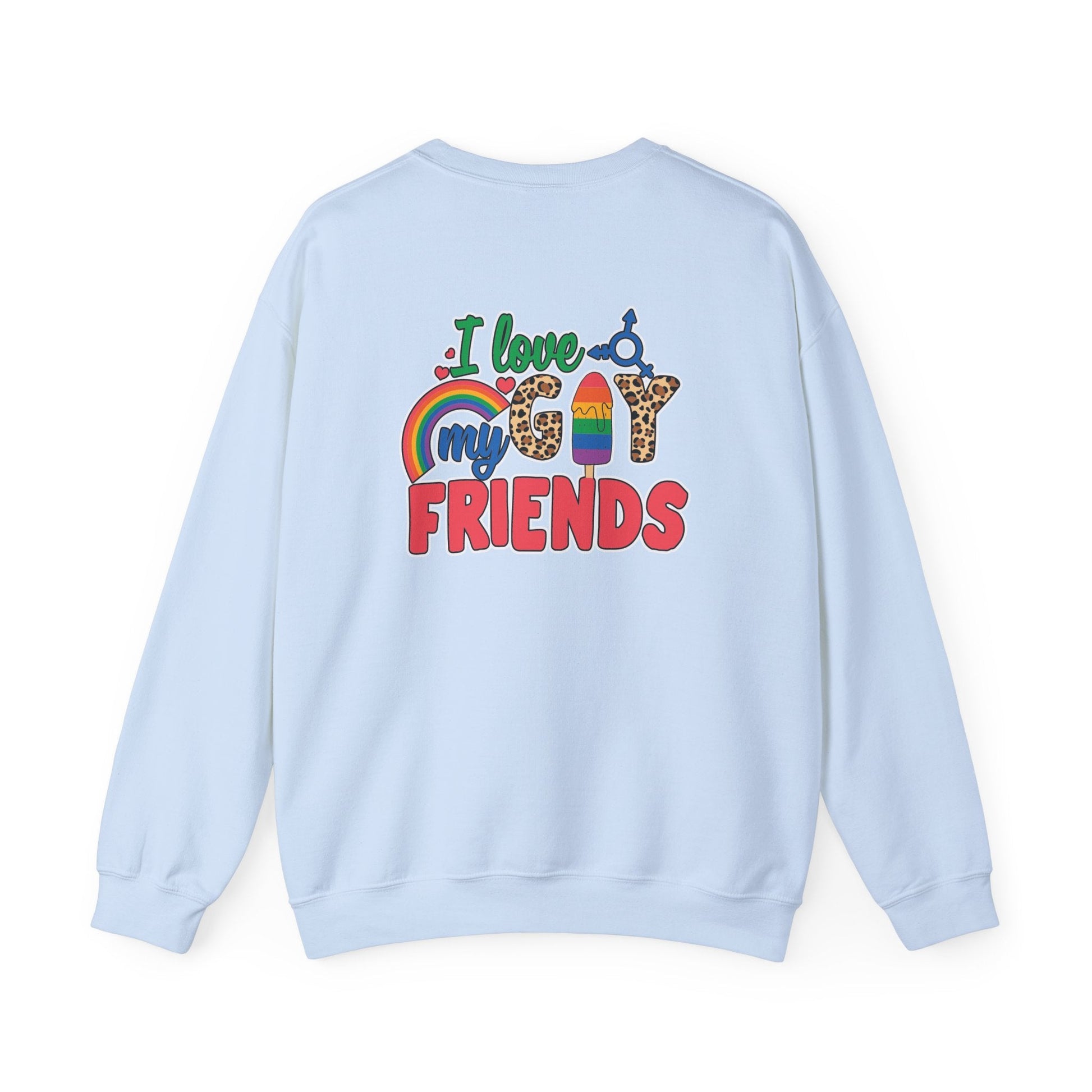 I Love My Gay Friends Sweatshirt - Sweatshirt - S - Black The Lucky Wombat